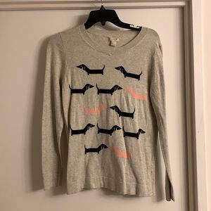 J crew doxen dog sweater